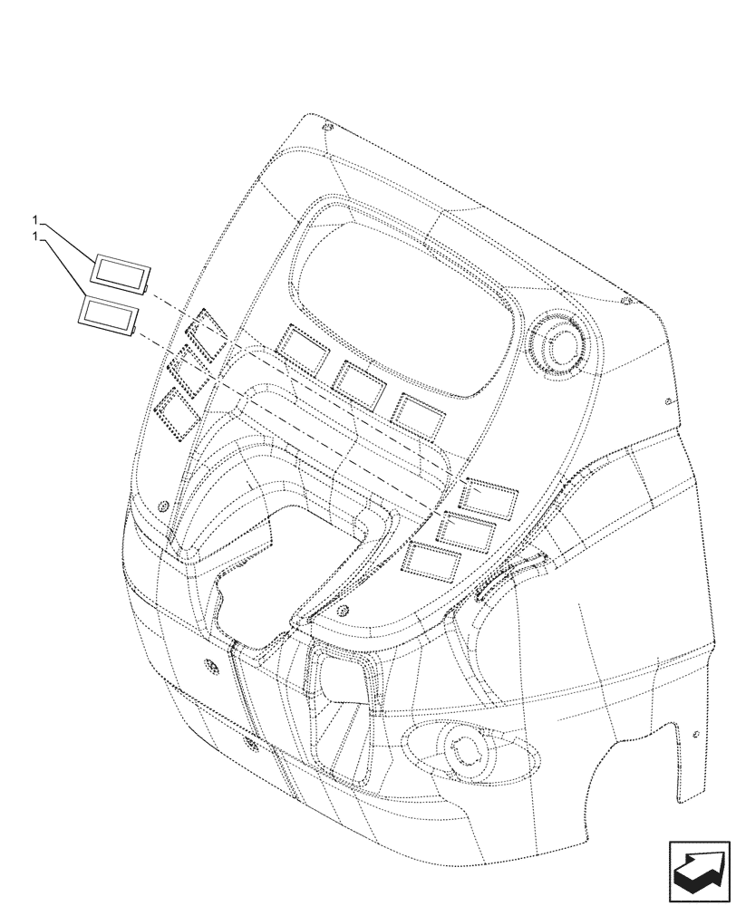 Схема запчастей Case IH FARMALL 100CL - (90.160.020) - VAR - 759324 - PLUG, W/O CRPM, CAB (90) - PLATFORM, CAB, BODYWORK AND DECALS