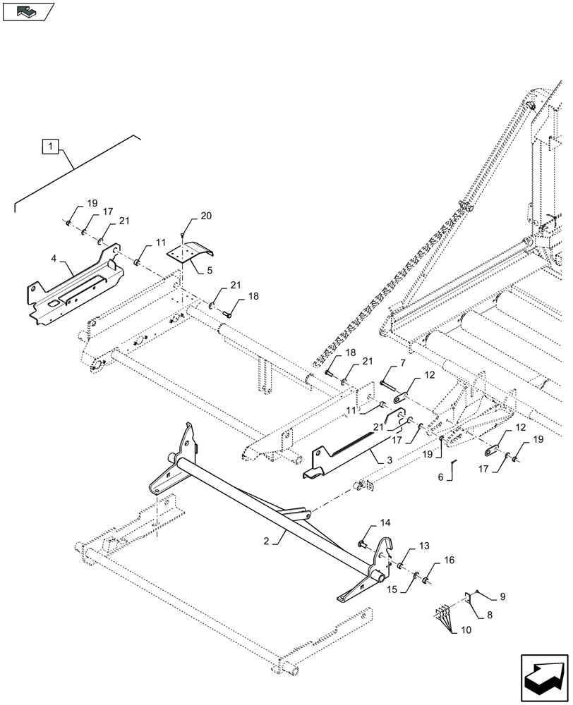 Схема запчастей Case IH LB334R - (88.070.023[01]) - DIA KIT: BALE WEIGHING SYSTEM - D167 (88) - ACCESSORIES