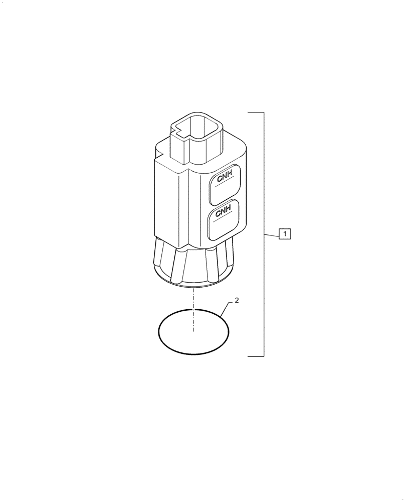 Схема запчастей Case IH PATRIOT 2250 - (55.635.AB[04]) - NOZZLE CONTROL VALVE, ACF, ARAG SOLENOID (55) - ELECTRICAL SYSTEMS