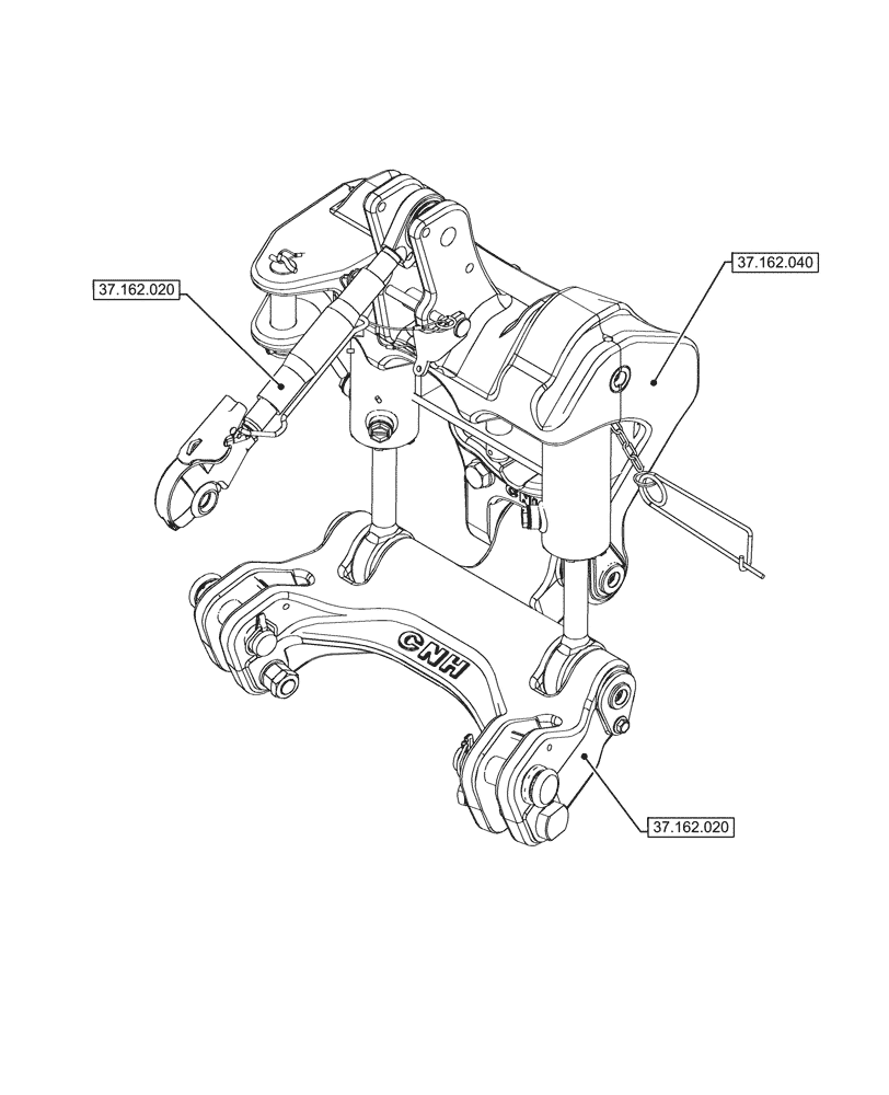 Схема запчастей Case IH FARMALL 110CL - (37.000.00[03]) - SECTION INDEX - HITCHES, DRAWBARS AND IMPLEMENT COUPLINGS (37) - HITCHES, DRAWBARS & IMPLEMENT COUPLINGS