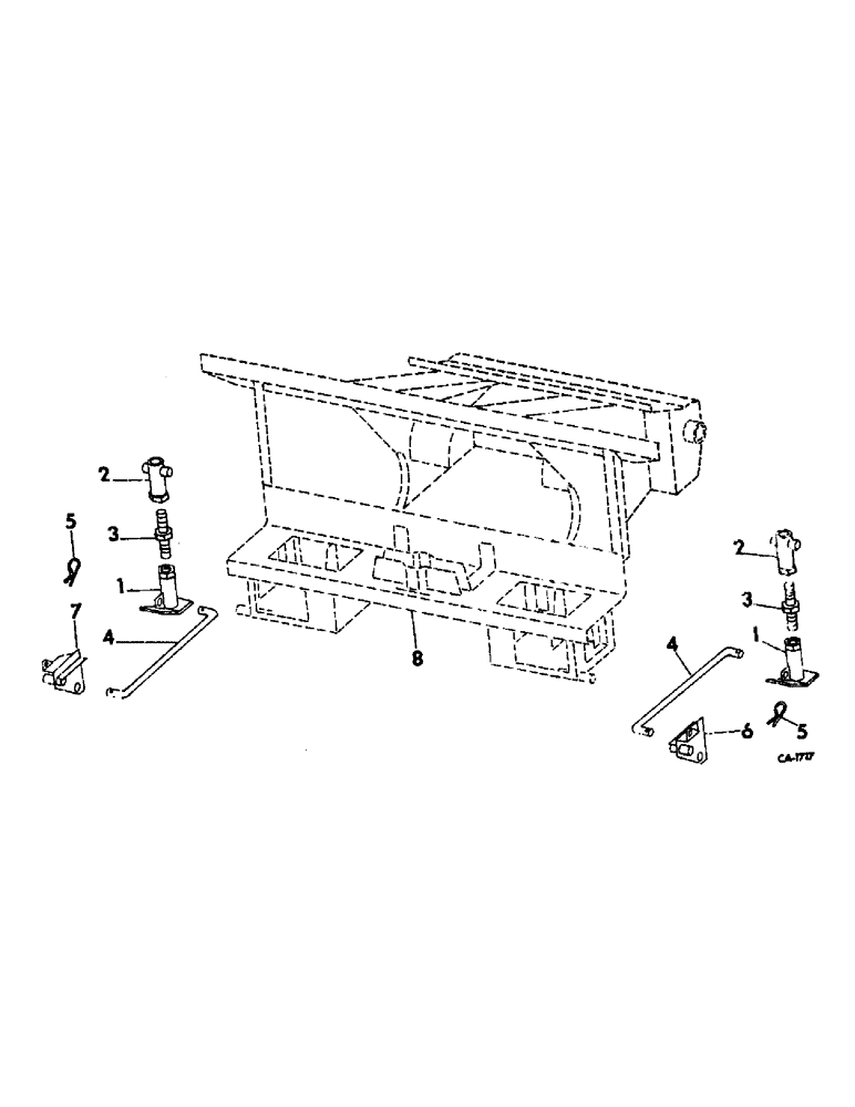 Схема запчастей Case IH 724 - (K-03) - CORN HEAD STAND (58) - ATTACHMENTS/HEADERS