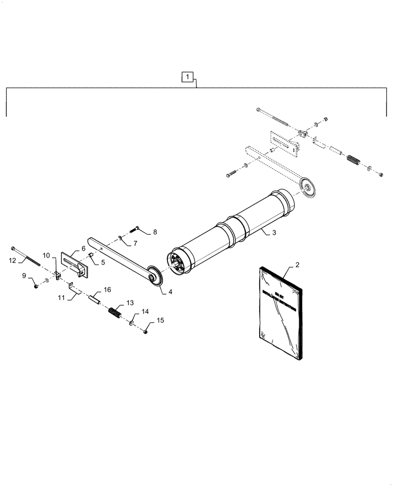 Схема запчастей Case IH 9240 - (60.150.AU[05]) - KIT FRONT DRUM SPRING TENSION (60) - PRODUCT FEEDING