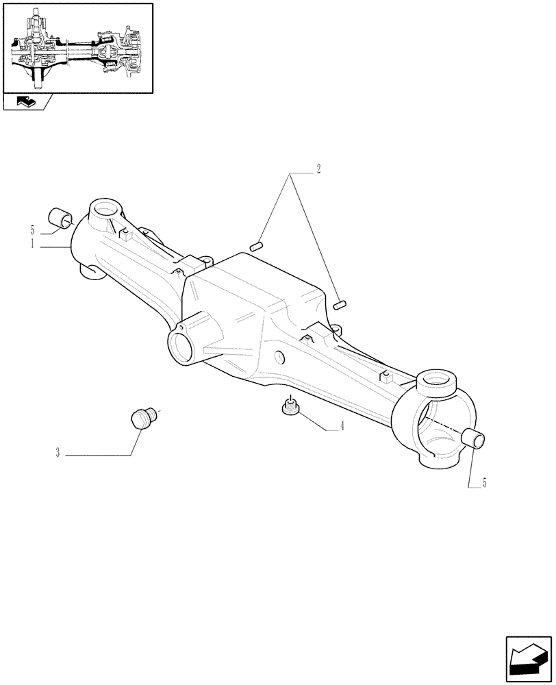 Схема запчастей Case IH PUMA 155 - (1.40. 5/01) - (CL.4) SUSPENDED FRONT AXLE W/MULTI-PLATE DIFF. LOCK, ST. SENSOR AND BRAKES - BOX (VAR.330430) (04) - FRONT AXLE & STEERING