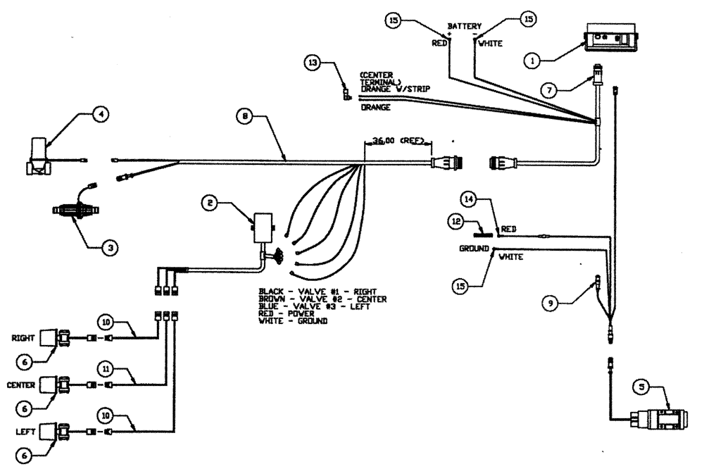 Схема запчастей Case IH PATRIOT 150 - (12-008) - CONTROLLER - RAVEN (06) - ELECTRICAL