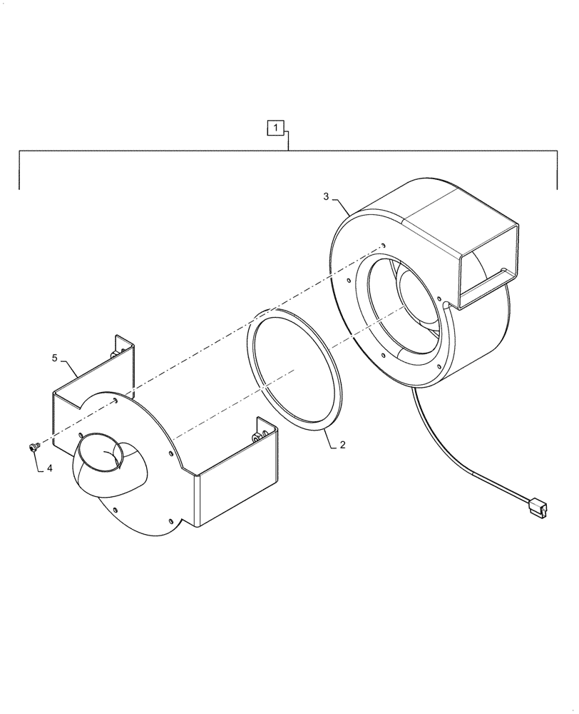 Схема запчастей Case IH STX325 - (50.300.021) - BLOWER ASSY (AFTER JAN 1 2005) (50) - CAB CLIMATE CONTROL