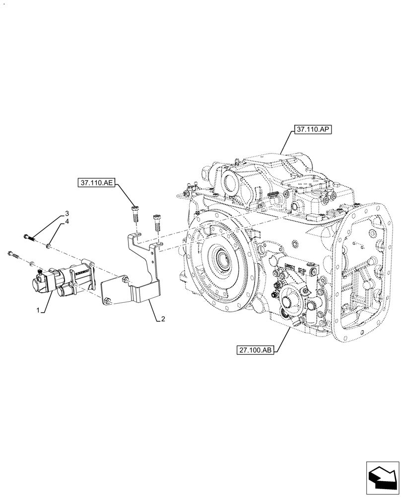 Схема запчастей Case IH FARMALL 140A - (33.220.AM) - VAR - 330718 - TRAILER BRAKE VALVE (33) - BRAKES & CONTROLS