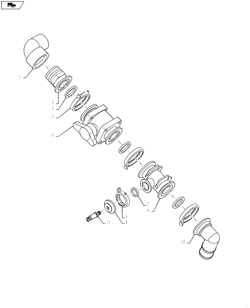 Схема запчастей Case IH 4430 - (40.902.12) - SPARGE PLUMBING (40 ) - PLUMBING