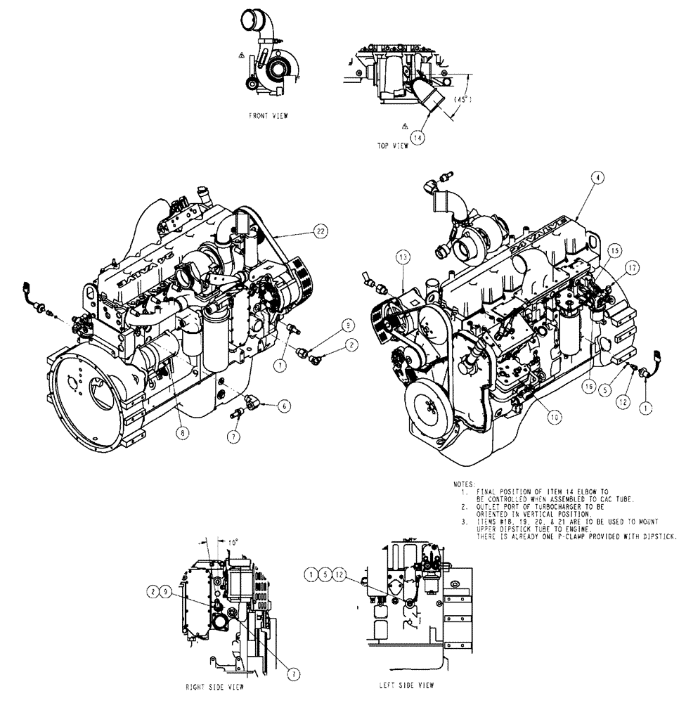 Схема запчастей Case IH FLX4510 - (02-002) - ENGINE GROUP, FLX4510 (01) - ENGINE