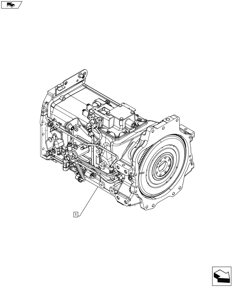 Схема запчастей Case IH MAXXUM 110 - (88.021.00) - SERVICE KIT, TRANSMISSION (88) - ACCESSORIES