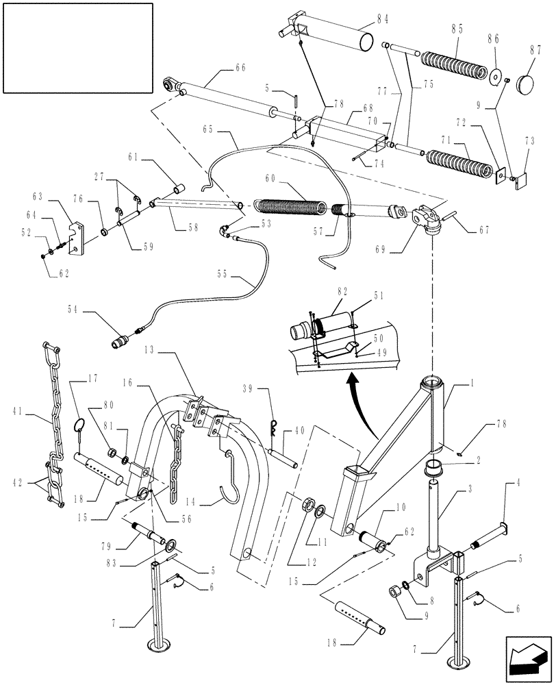 Схема запчастей Case IH MDX41 - (E.10.B[2]) - MAIN FRAME E - Body and Structure