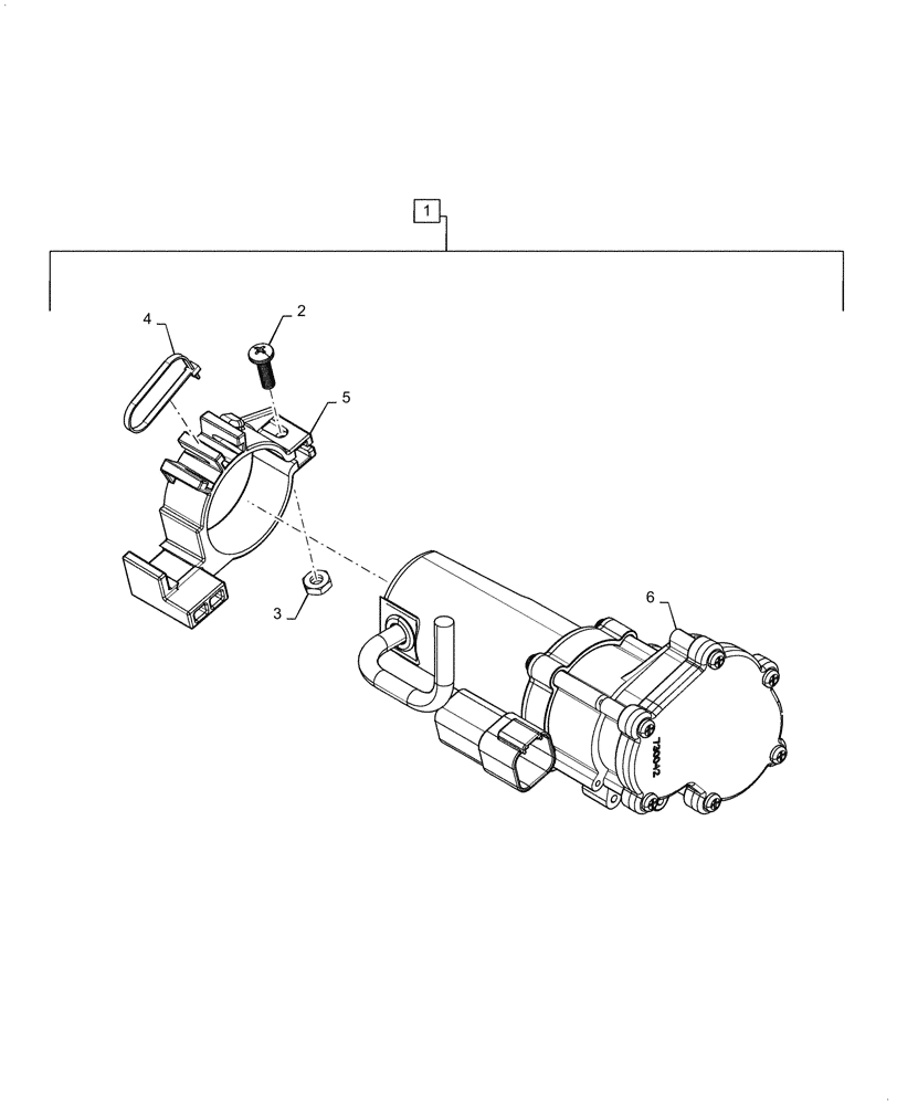 Схема запчастей Case IH 2150 - (61.904.AB[10A]) - SEED METER ELECTRIC DRIVE MOTOR (61) - METERING SYSTEM