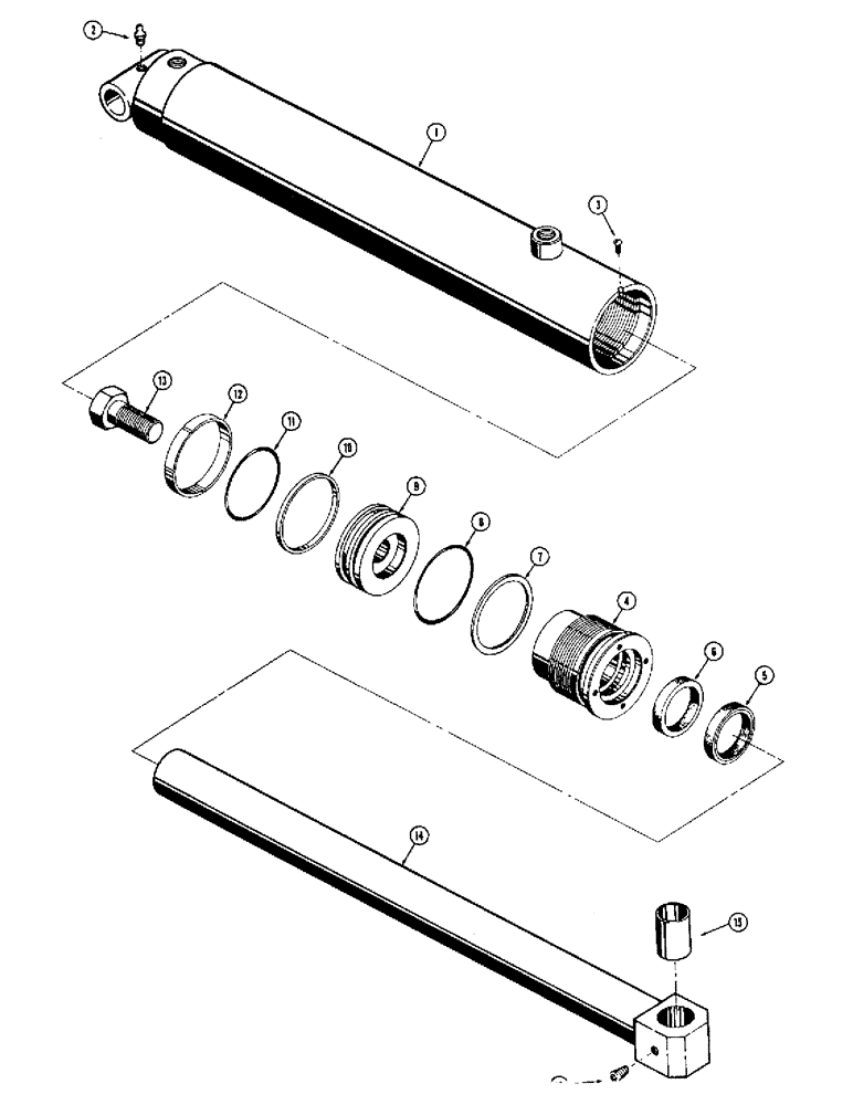 Схема запчастей Case IH 1529 - (162) - WOOD-TICK CYLINDER, STARTING FROM NO.9816144 