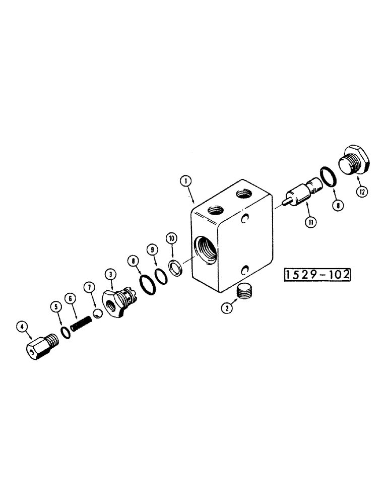 Схема запчастей Case IH 1529 - (094) - LOCK VALVE 