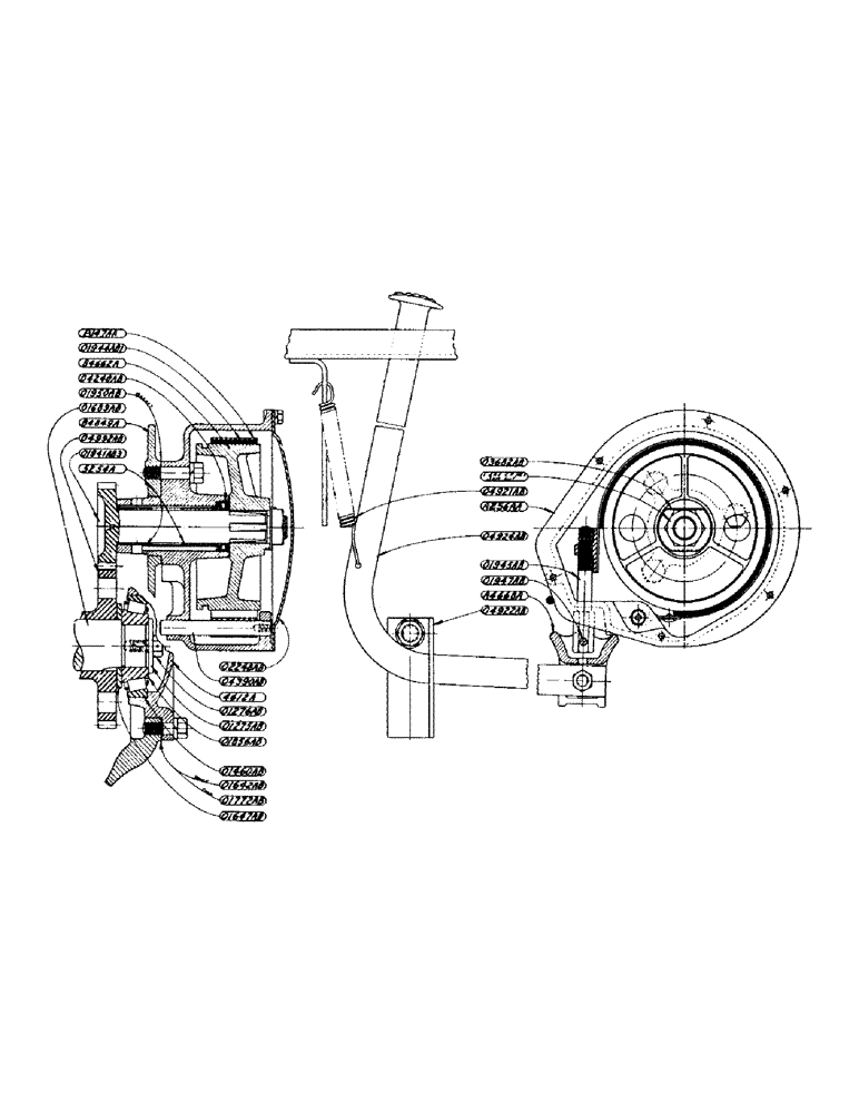 Схема запчастей Case IH DH-SERIES - (066) - INDEPENDENT BRAKE ASSEMBLY, FOR MODEL "DC" - "DH" TRACTORS (06) - POWER TRAIN