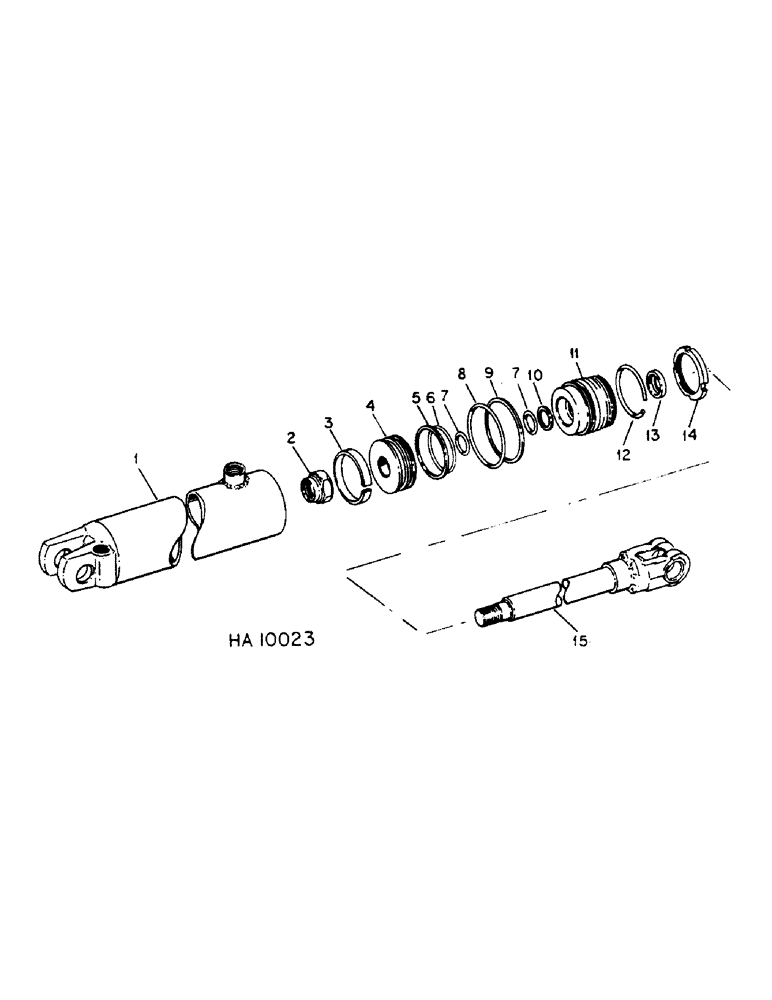 Схема запчастей Case IH 5000 - (L-15) - HYDRAULIC CYLINDERS, HYDRAULIC CYLINDER, CESSNA, 3.25 X 8 DOUBLE ACTING 