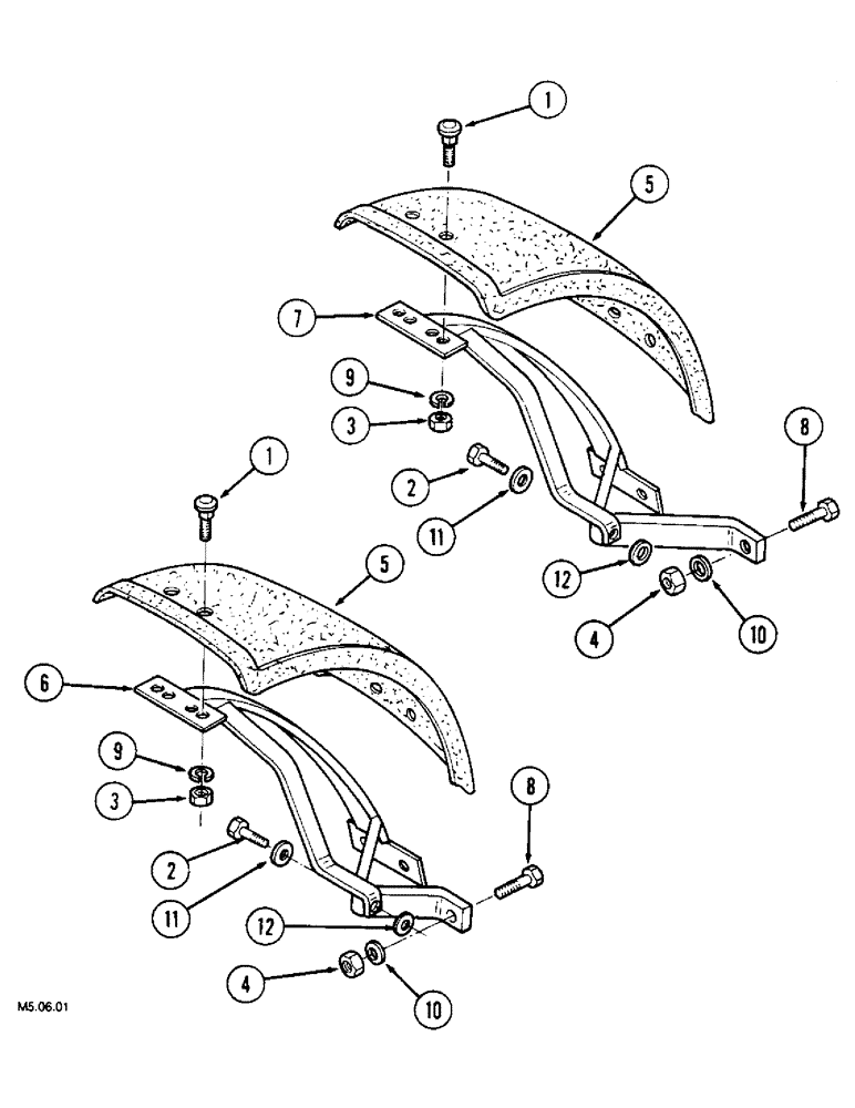 Схема запчастей Case IH 2130 - (9-014) - FRONT SPLASH GUARD, VINEYARD VERSION ONLY (09) - CHASSIS/ATTACHMENTS