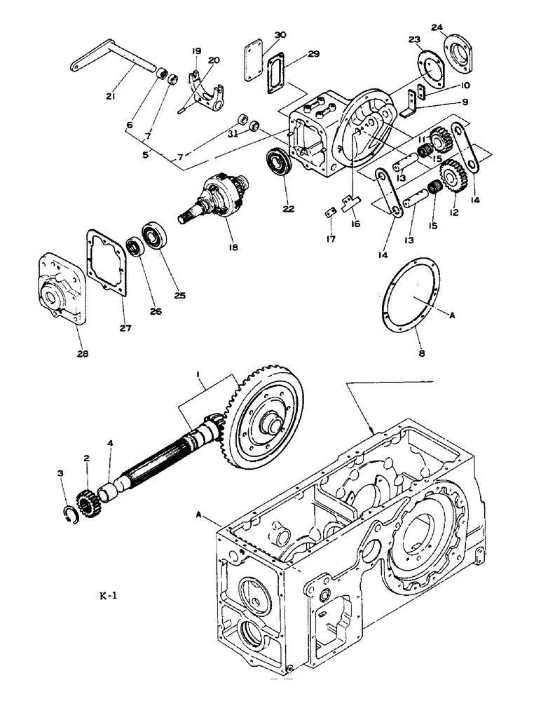 Схема запчастей Case IH 584 - (07-46) - FRONT DRIVE PTO, ALL WHEEL DRIVE, KIMCO AXLE (04) - Drive Train