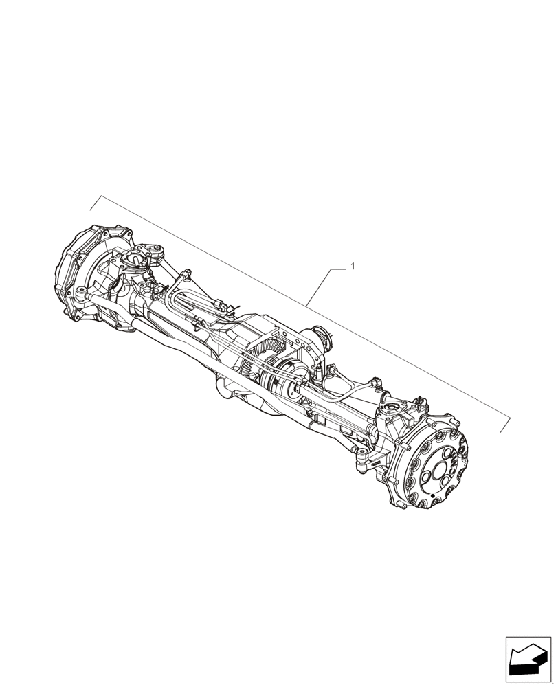 Схема запчастей Case IH PUMA 215 - (25.100.00) - FRONT AXLE (25) - FRONT AXLE SYSTEM