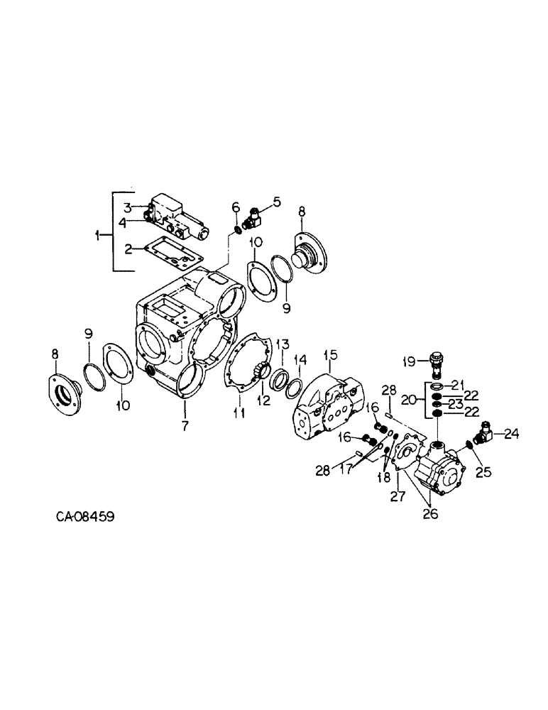 Схема запчастей Case IH 1470 - (10-36) - HYDRAULICS, HYDRAULIC PUMP, VALVE BLOCK, EATON (07) - HYDRAULICS