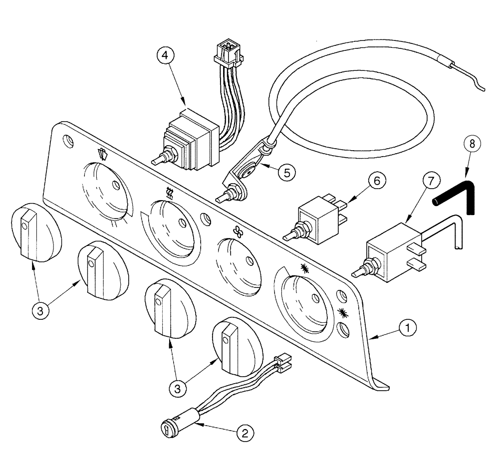 Схема запчастей Case IH CX50 - (09-34) - HEATER AND AIR CONDITIONING (09) - CHASSIS/ATTACHMENTS