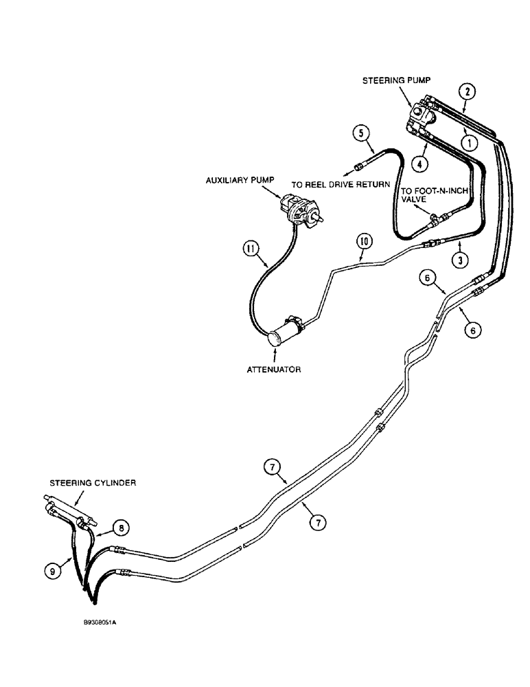 Схема запчастей Case IH 1644 - (1-22) - PICTORIAL INDEX, STEERING SYSTEM (00) - PICTORIAL INDEX