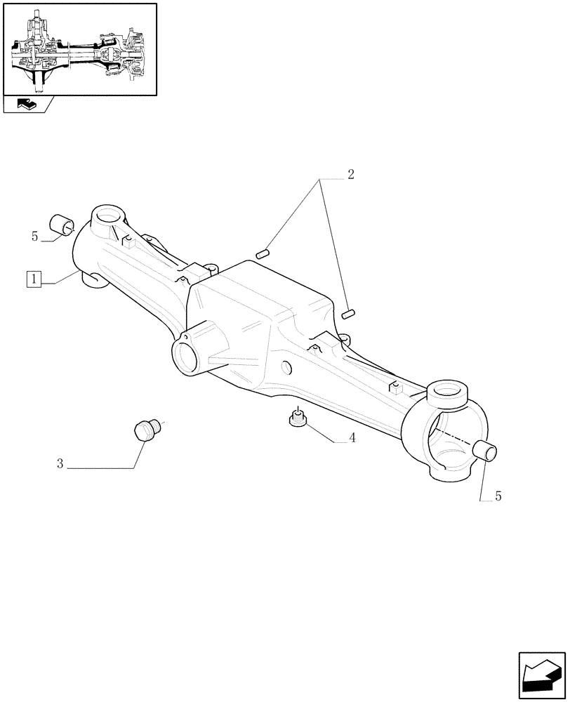 Схема запчастей Case IH PUMA 125 - (1.40.7/01) - (CL.4) SUSPENDED FRONT AXLE W/MULTI-PLATE DIFF. LOCK, ST. SENSOR AND BRAKES - BOX (VAR.330430) (04) - FRONT AXLE & STEERING