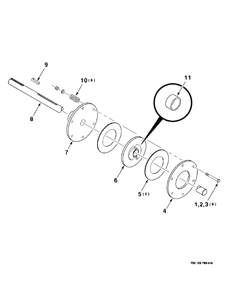 Схема запчастей Case IH 8575 - (3-12) - PICKUP SLIP CLUTCH ASSEMBLY Pickup