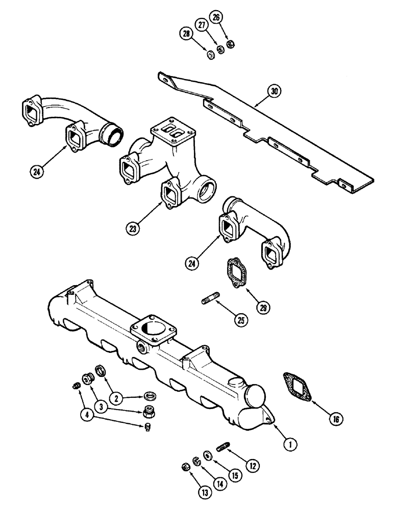 Схема запчастей Case IH 3294 - (2-016) - INTAKE MANIFOLD, 504BDT DIESEL ENGINE (02) - ENGINE