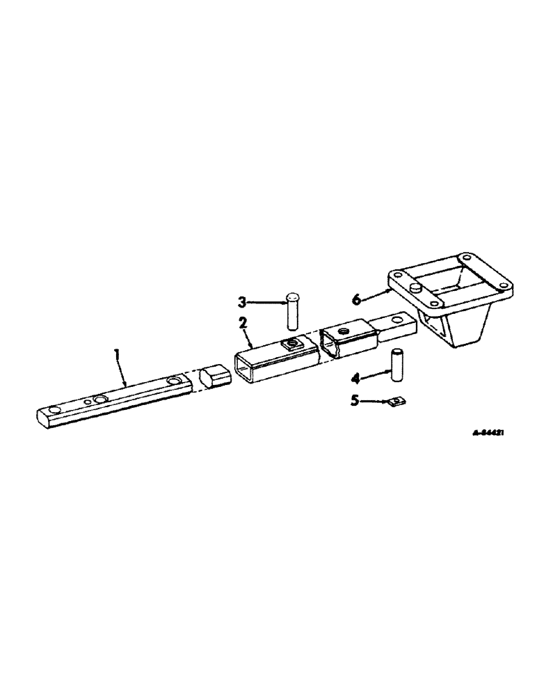 Схема запчастей Case IH 1256 - (K-04) - DRAWBARS AND HITCHES, STOREAWAY SWINGING DRAWBAR, TRACTORS WITH THREE POINT FAST HITCH Drawbars & Hitches