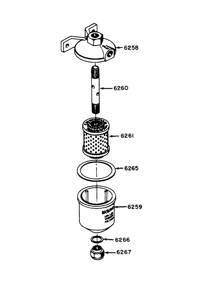 Схема запчастей Case IH 700 - (032) - POWRDYNE GAS ENGINE, 08837AB LIQUID FILTER PARTS (02) - ENGINE