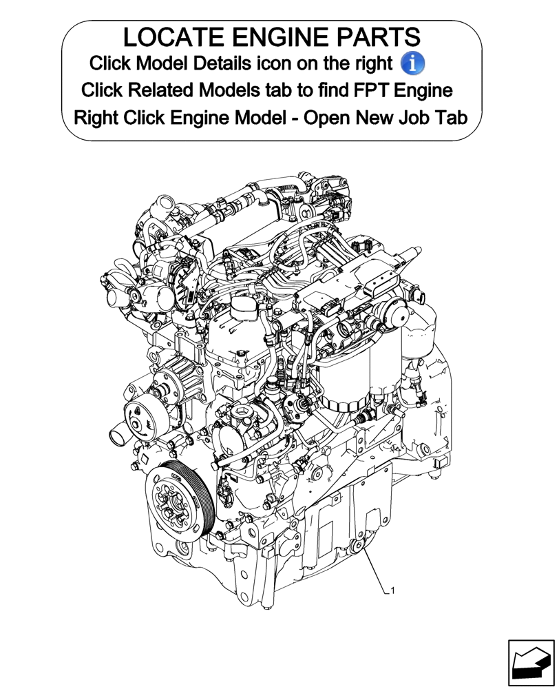 Схема запчастей Case IH FARMALL 80CL - (10.001.010) - VAR - 759324, 759325 - ENGINE (10) - ENGINE