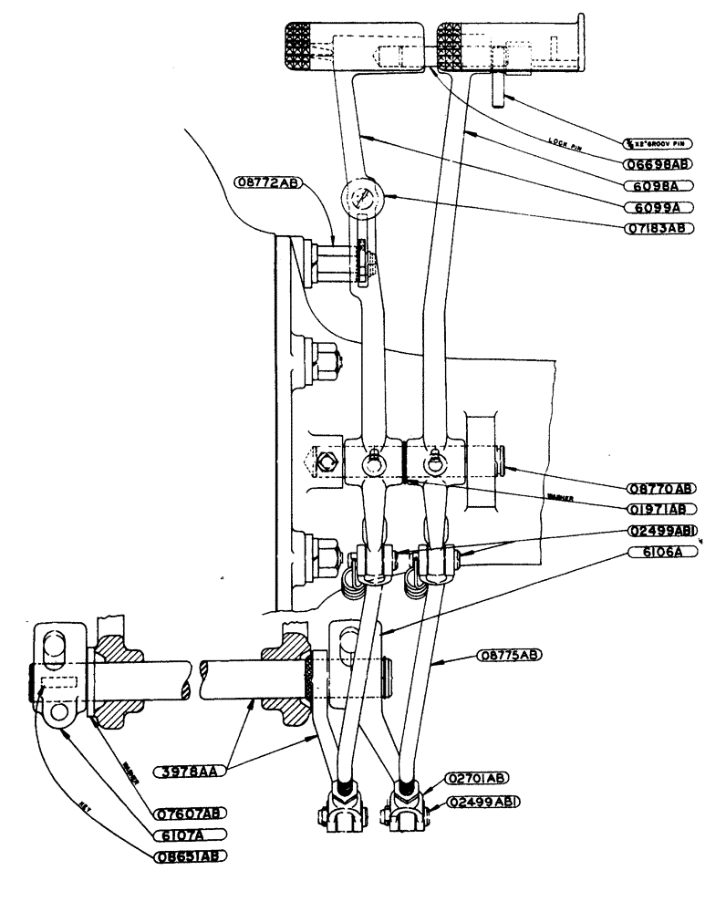 Схема запчастей Case IH LA-SERIES - (053) - DIFFERENTIAL BRAKE ASSEMBLY TRACTOR NO. 5418607 AND AFTER (06) - POWER TRAIN