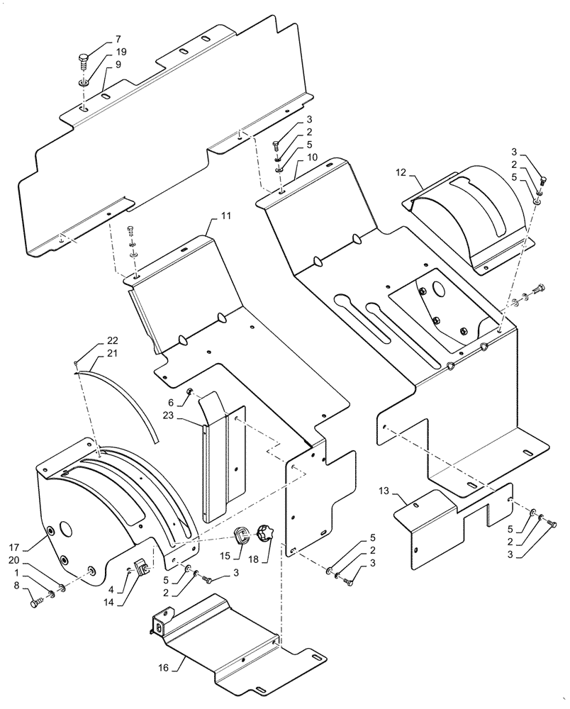 Схема запчастей Case IH FARMALL 60A - (90.110.BC[02]) - PLATFORM COVERS WITHOUT JOY STICK Invalid section