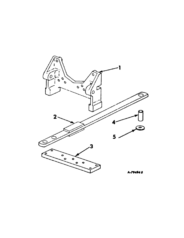 Схема запчастей Case IH 756 - (K-02) - DRAWBARS AND HITCHES, FIXED DRAWBAR, FARMALL HI-CLEAR TRACTOR Drawbars & Hitches