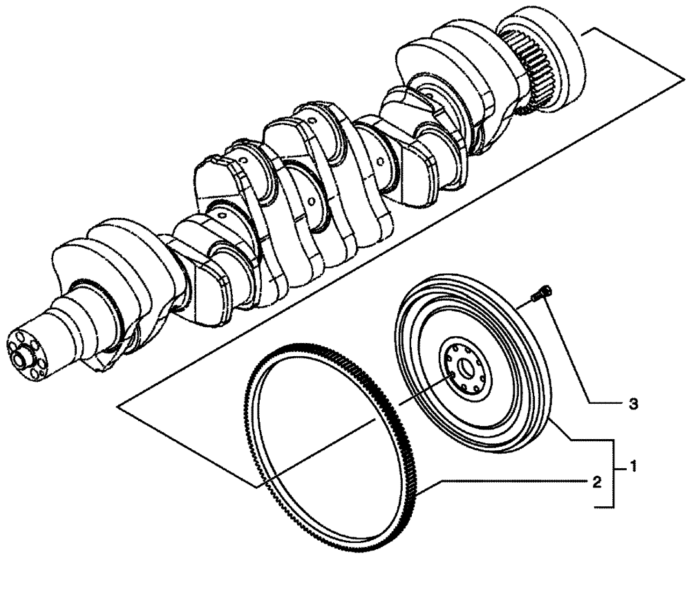 Схема запчастей Case IH SPX3320 - (03-031) - FLYWHEEL - ENGINE (01) - ENGINE