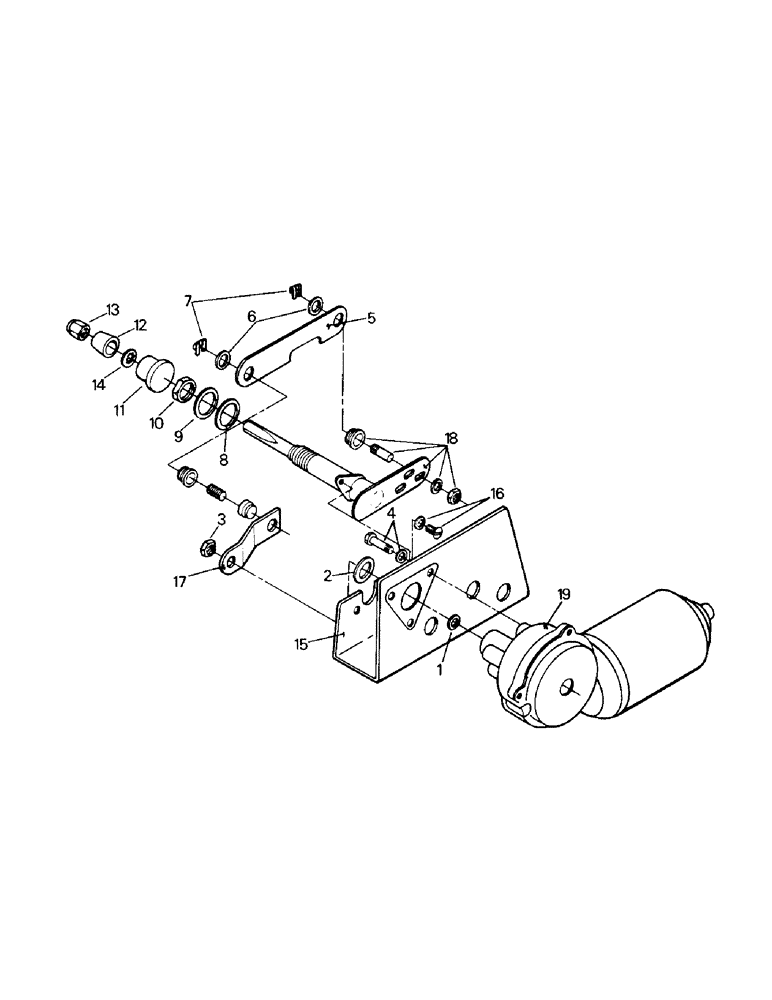 Схема запчастей Case IH CS-360 - (01-22) - WIPER DRIVE ASSEMBLY (10) - CAB