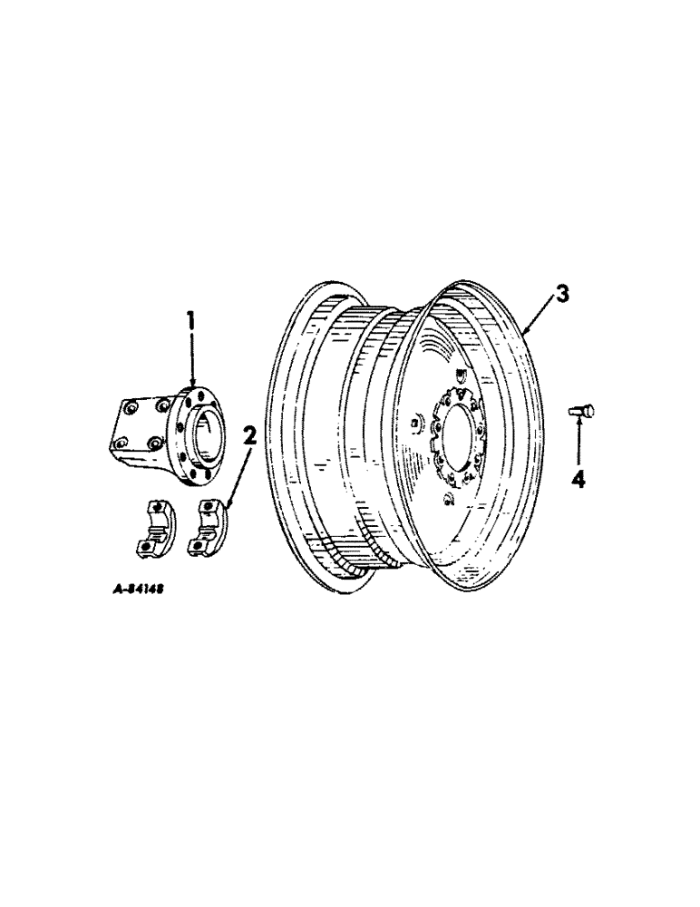 Схема запчастей Case IH 656 - (L-12[A]) - WHEELS AND WHEEL WEIGHTS, DUAL REAR WHEELS, FARMALL TRACTORS Wheels & Wheel Weights