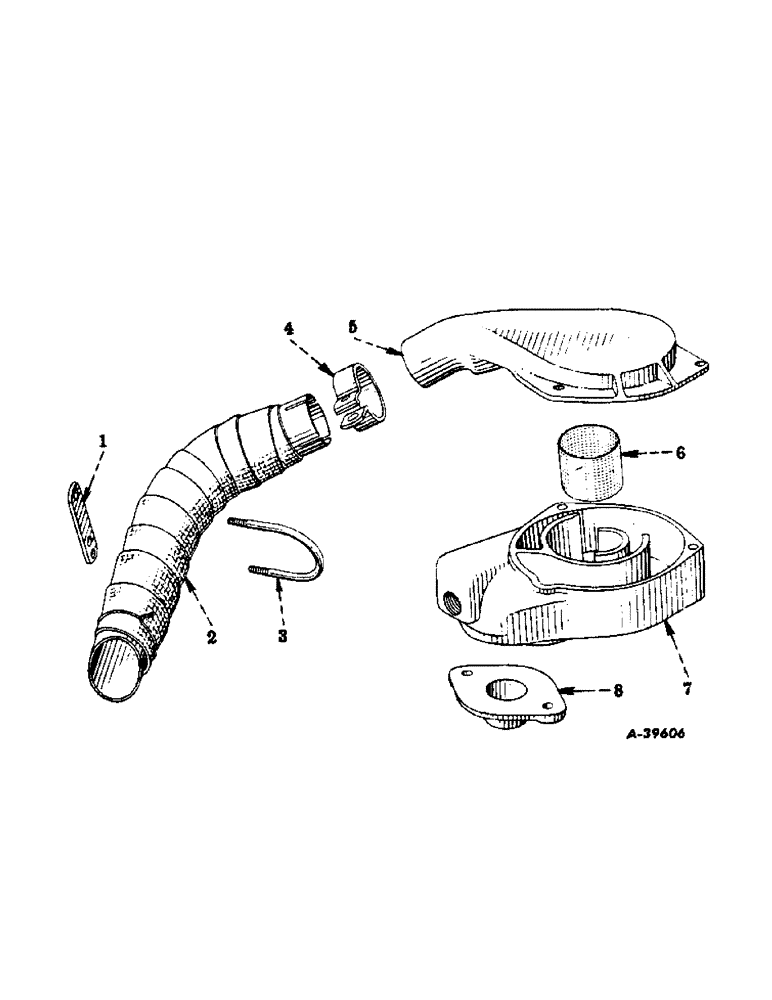 Схема запчастей Case IH 200 - (371) - ATTACHMENTS, COTTON PICKER MOUNTING PARTS, SPECIAL, SPARK ARRESTER AND EXHAUST PIPE Attachments