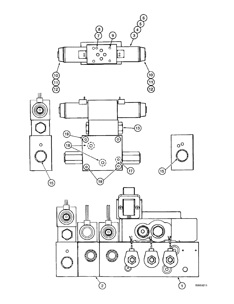 Схема запчастей Case IH 2188 - (8-36) - CONTROL VALVE, HEADER LIFT W/FORE AND AFT AND FIELD TRACKER ASSEMBLY (07) - HYDRAULICS