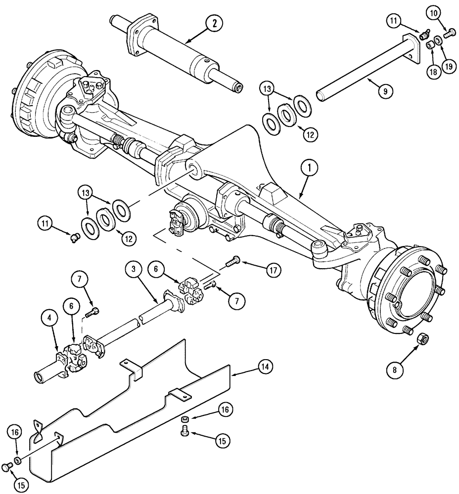 Схема запчастей Case IH MX100 - (05-07) - FRONT AXLE (05) - STEERING