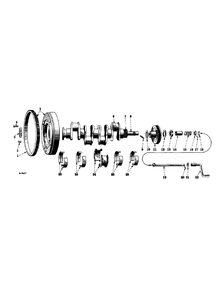 Схема запчастей Case IH 450-SERIES - (067) - DIESEL ENGINE, CRANKSHAFT AND RELATED PARTS (01) - ENGINE