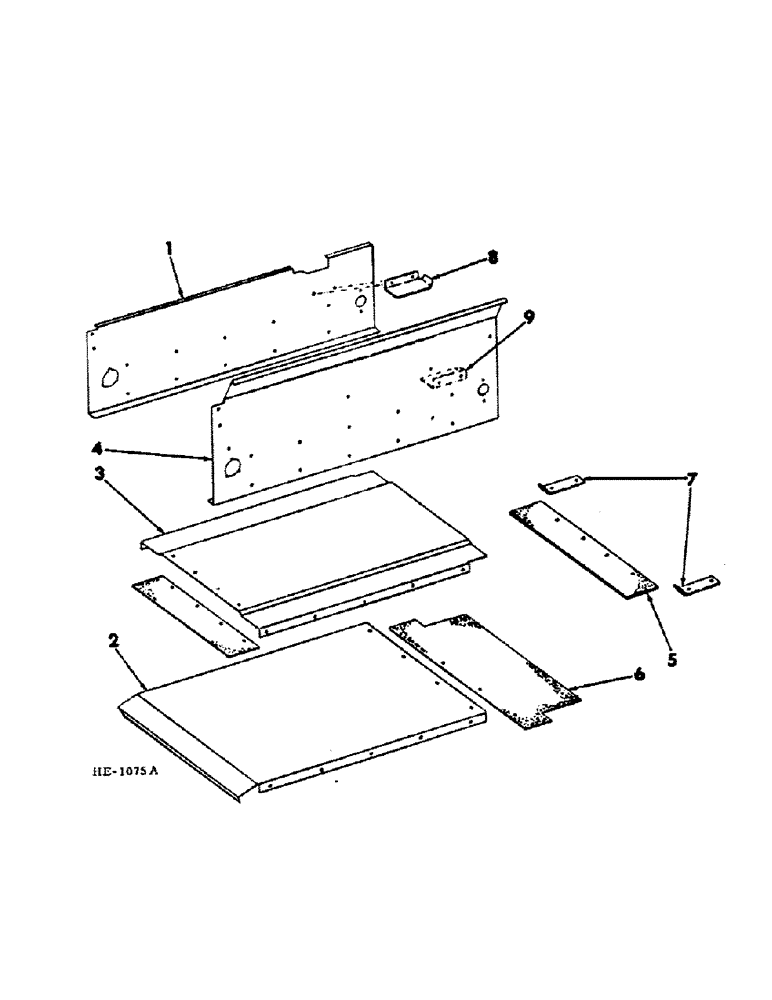 Схема запчастей Case IH 570 - (B-48) - BUNK FEED EXTENSION, BOX (00) - COMPLETE MACHINE