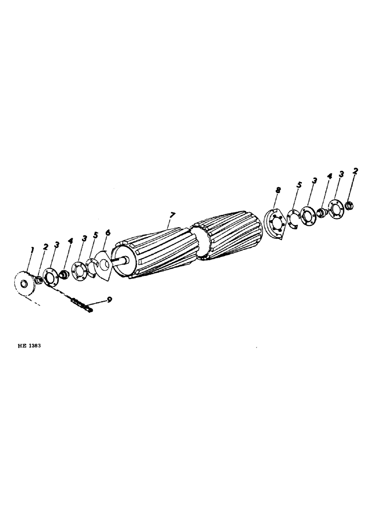 Схема запчастей Case IH 1290 - (40) - CONDITIONER LOWER STEEL ROLL 