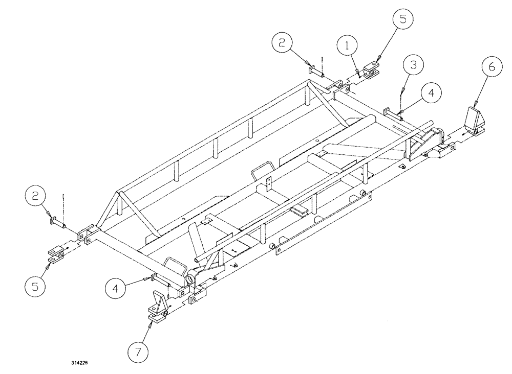 Схема запчастей Case IH SPX3200B - (119) - CENTER SECTION PIVOT ASSEMBLY (78) - SPRAYING