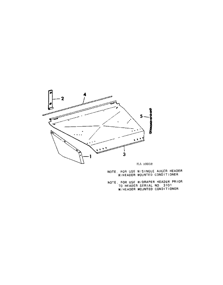 Схема запчастей Case IH 5500 - (09-11) - FRAME, REAR DEFLECTOR (12) - FRAME