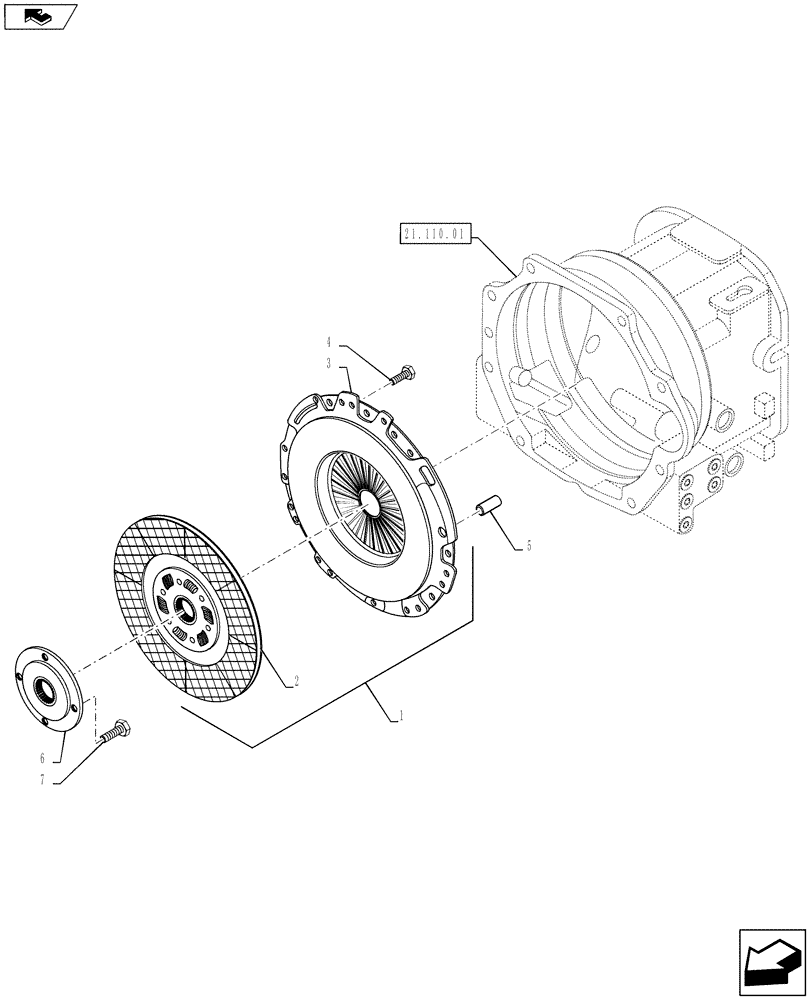 Схема запчастей Case IH FARMALL 35B - (18.110.01) - CLUTCH - 12X12 (18) - CLUTCH