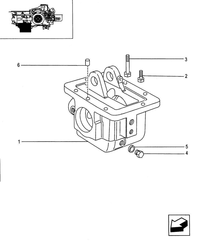 Схема запчастей Case IH JX95 - (1.33.0/01) - TRANSMISSION BOXES AND COVERS - FOR HIGH CLEARANCE VERSION (04) - FRONT AXLE & STEERING