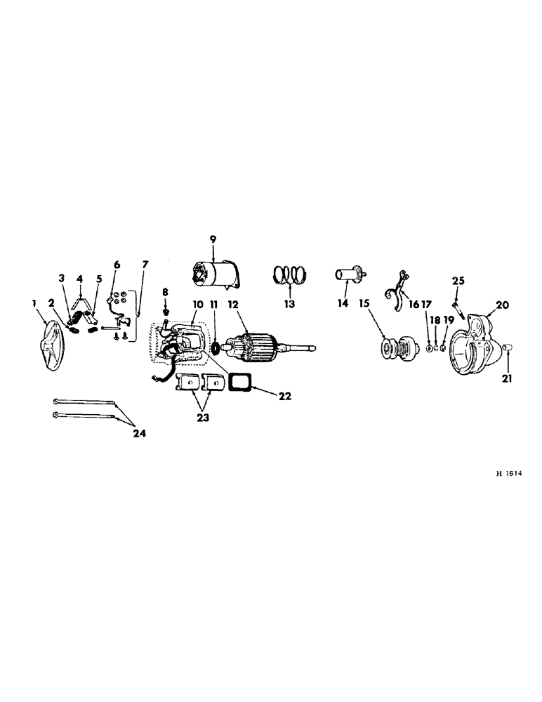 Схема запчастей Case IH 230 - (08-4) - ELECTRICAL, STARTING MOTOR (DELCO-REMY) (06) - ELECTRICAL