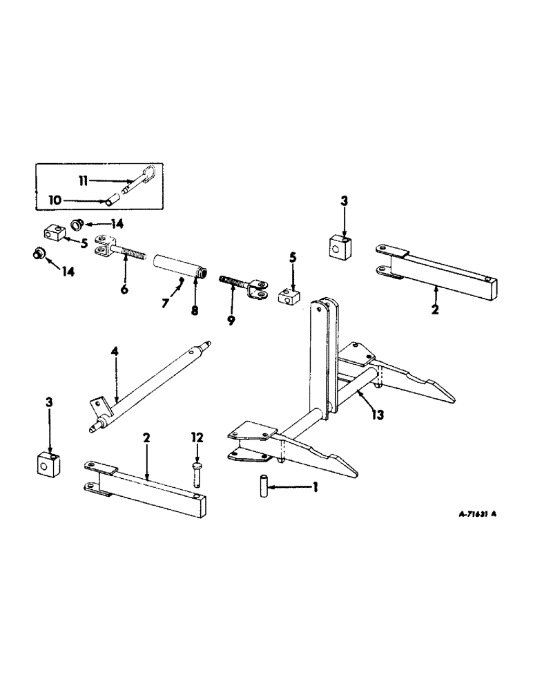 Схема запчастей Case IH 470 - (AA-4) - SPREADER AND COUPLING BEAM 