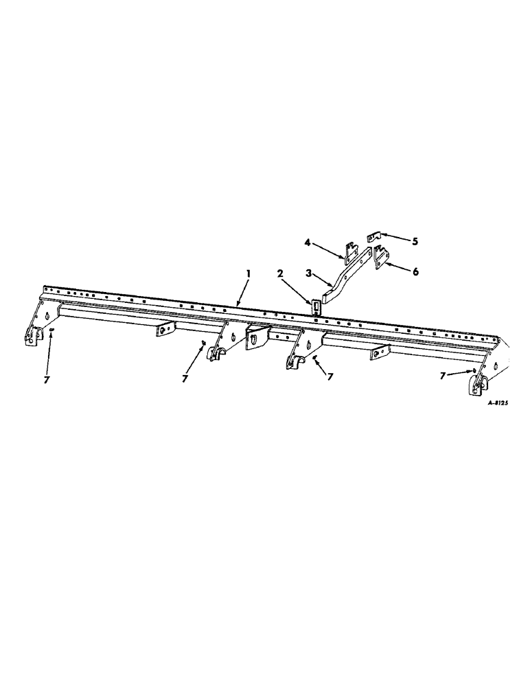 Схема запчастей Case IH 400 - (K-03) - MAIN FRAME AND CYLINDER BRACKET 